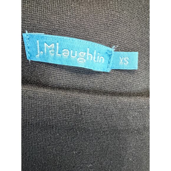 J. Mc Laughlin Black Pant Pull-on Stretch Women's XS Run Big - Picture 5 of 7